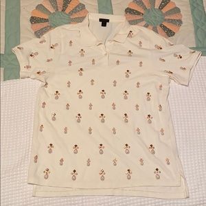 J Crew Collection Embellished Polo